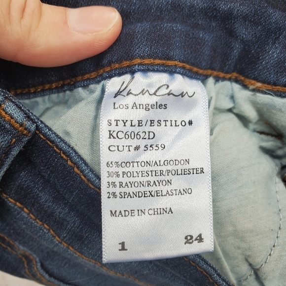 Kancan Denim Medium Wash Stretch Mini Jean Skirt Size 1/24 - Picture 9 of 10